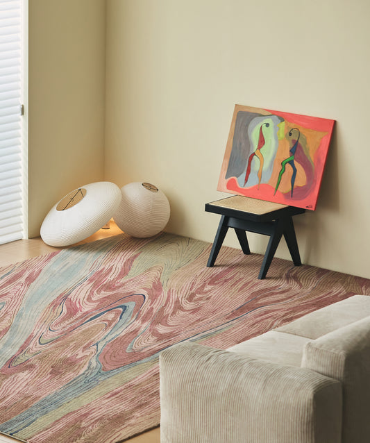 Handwoven Wool Tibetan Rug