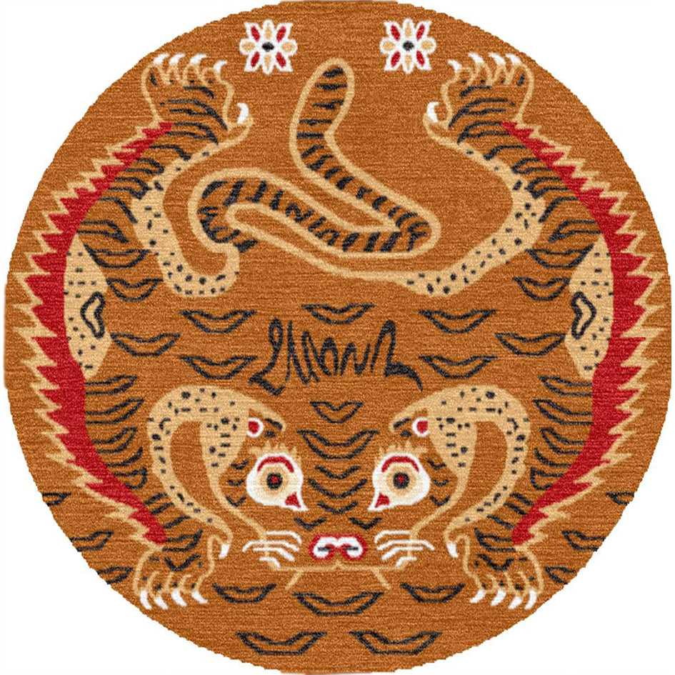 Handwoven Wool Tibetan Rug