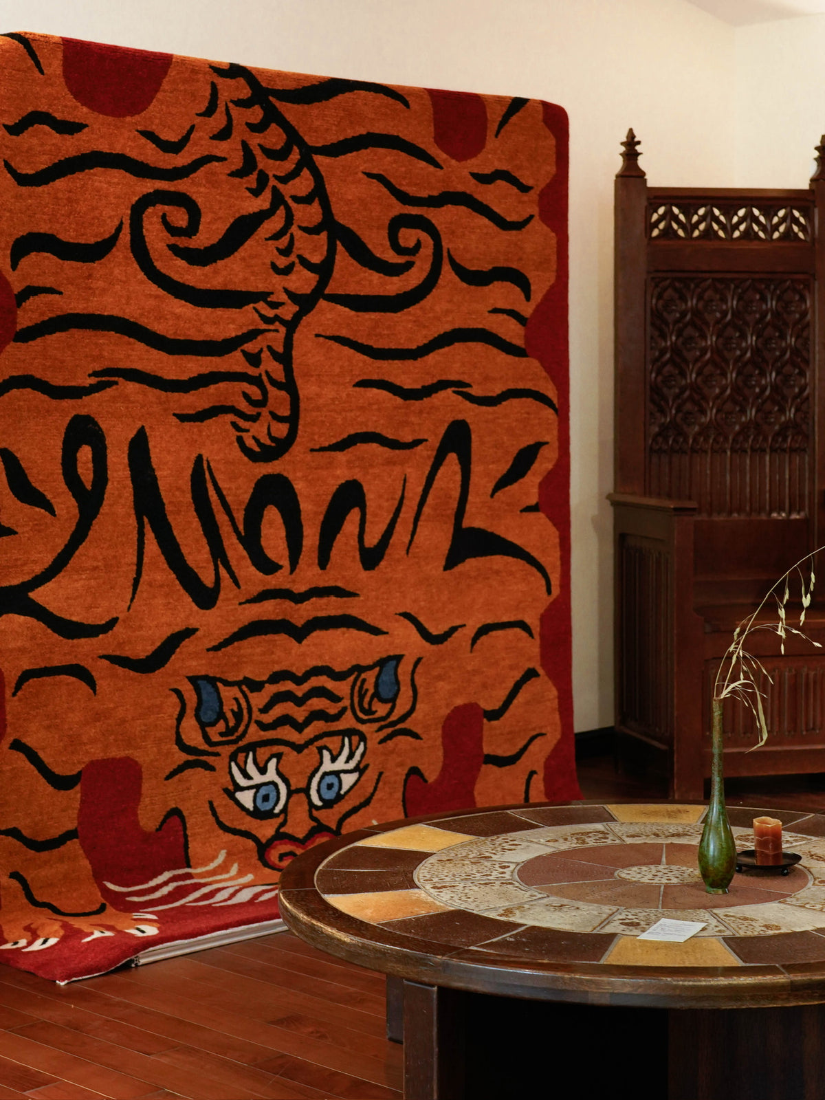 Tiger Handmade Wool Carpet & Tapestry
