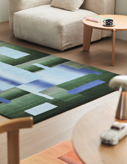 Handwoven Wool Tibetan Rug