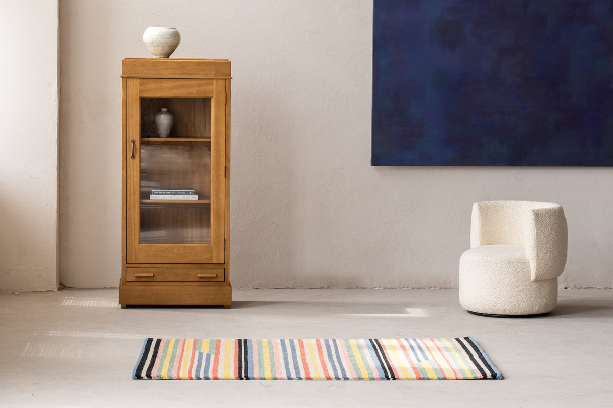 Handmade Wool Tibetan Rug with Traditional Pangden Pattern