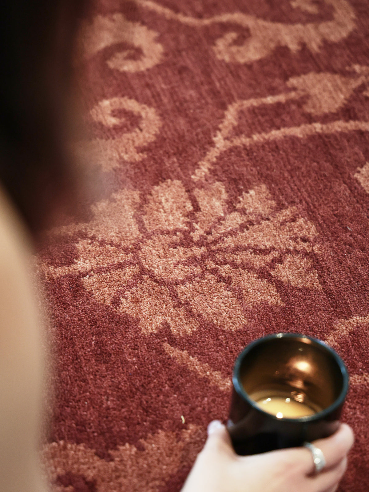 Handwoven Wool Tibetan Rug