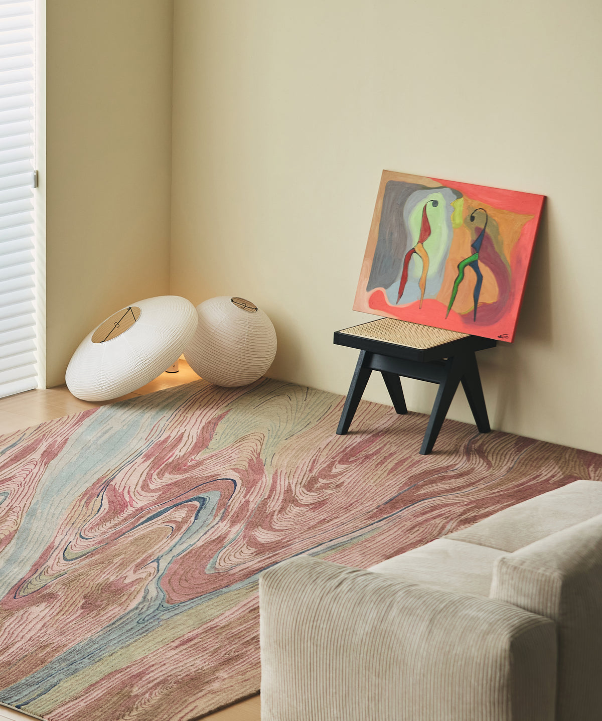 Handwoven Wool Tibetan Rug