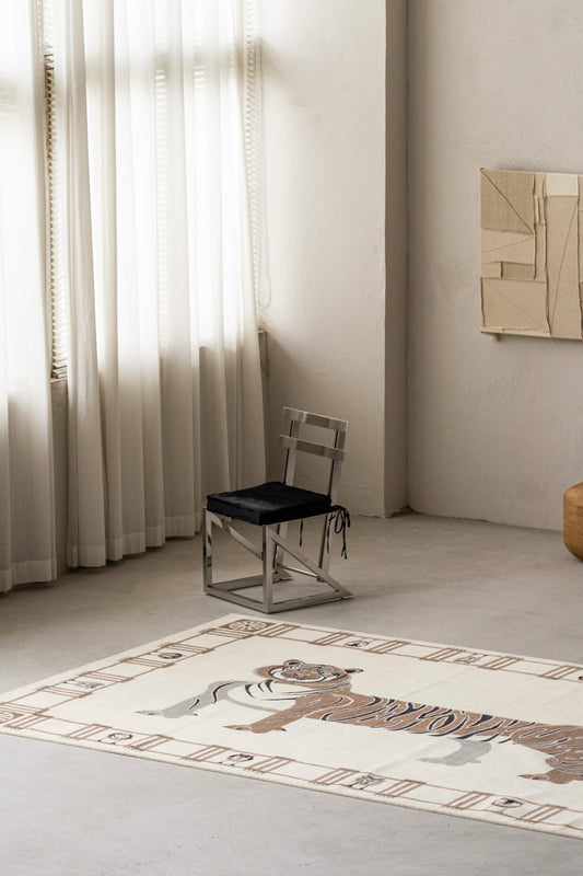 Handwoven Wool Tibetan Rug