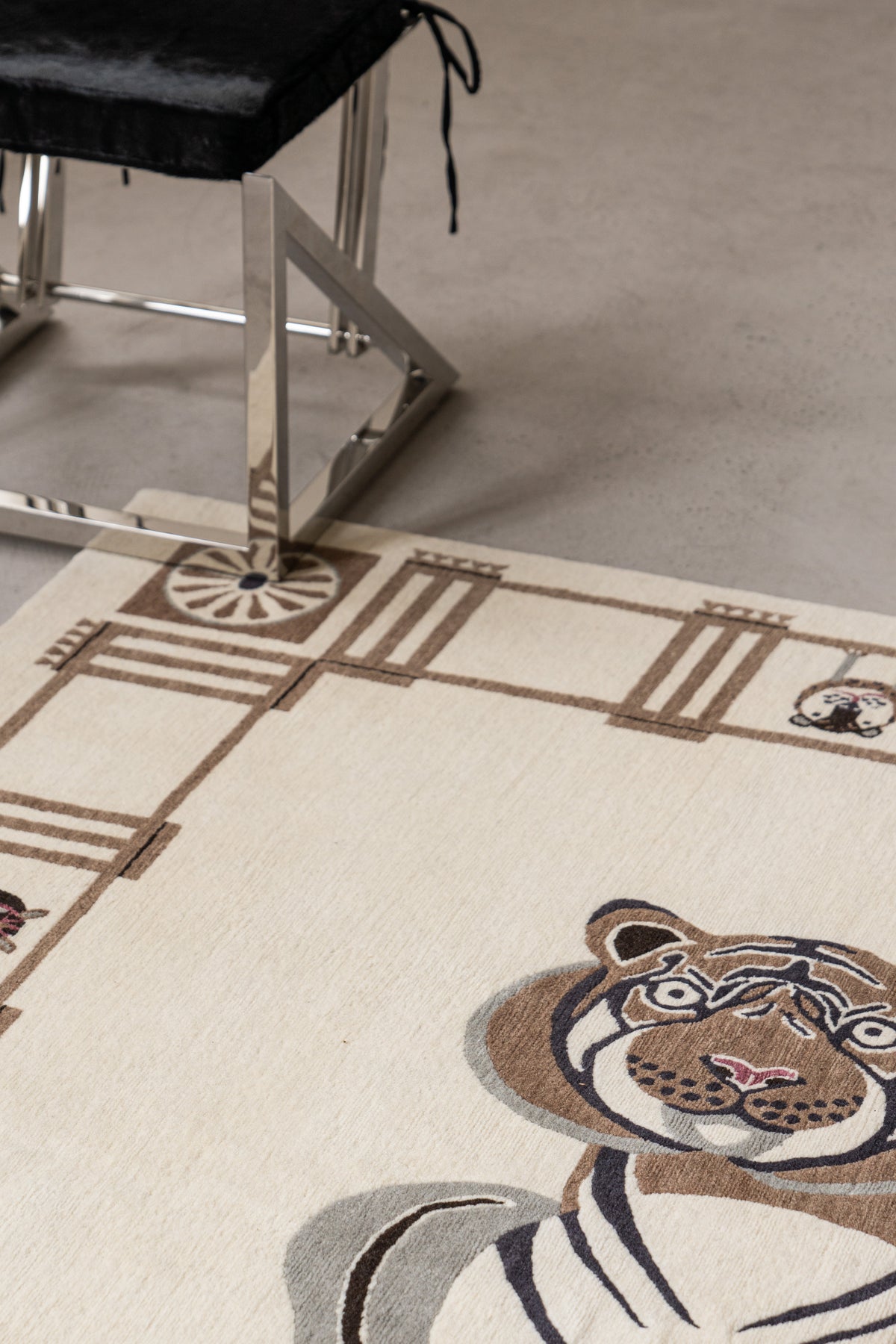 Handwoven Wool Tibetan Rug