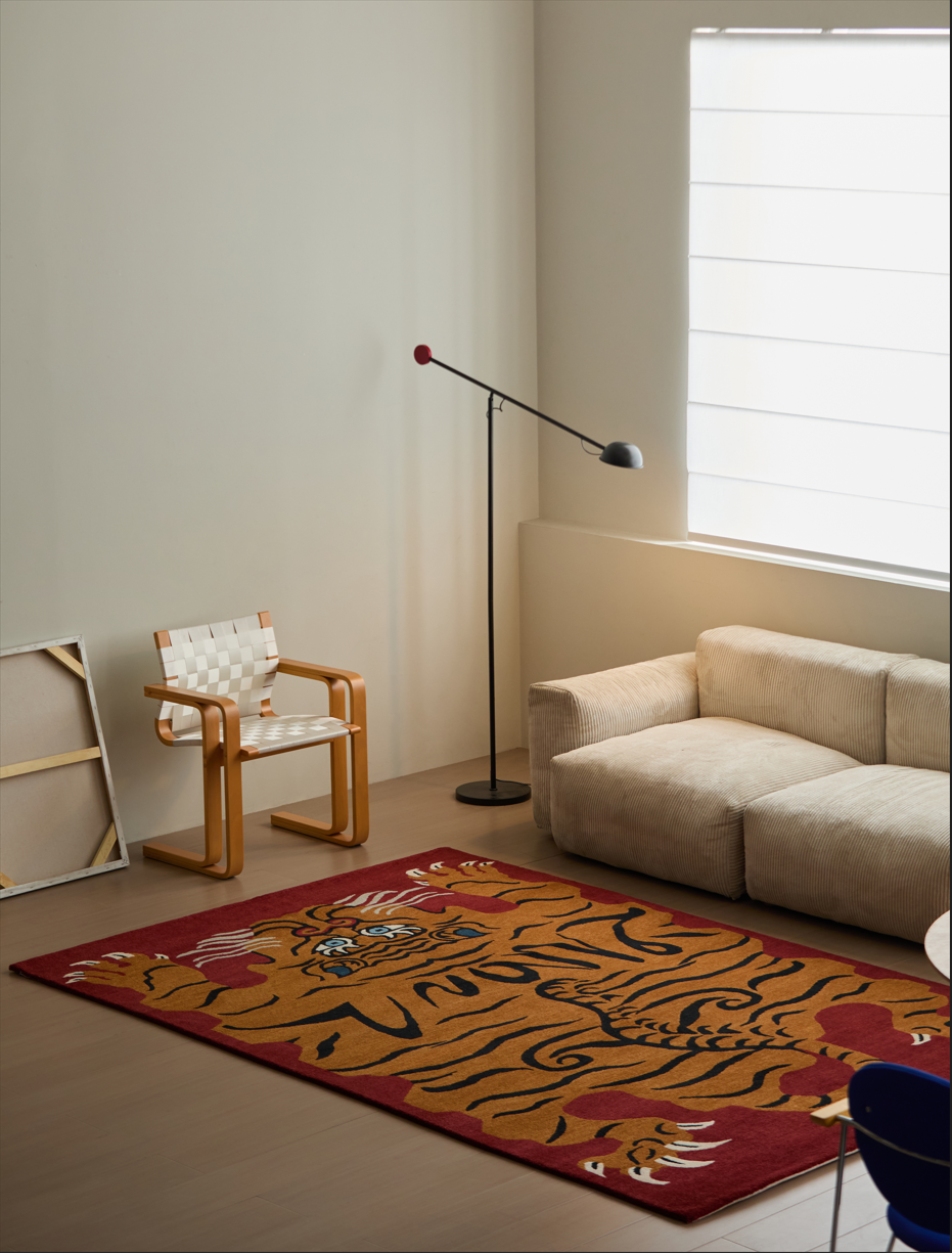 Tiger Handmade Wool Carpet & Tapestry