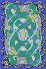 Handwoven Wool Tibetan Rug