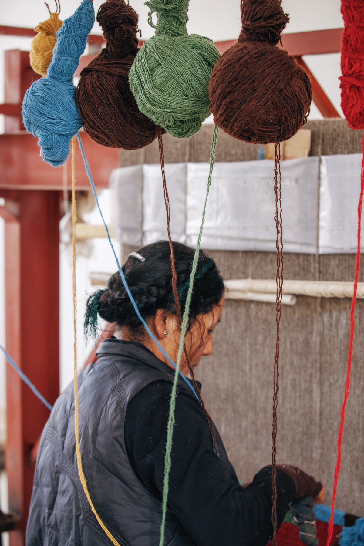 Handwoven Wool Tibetan Rug
