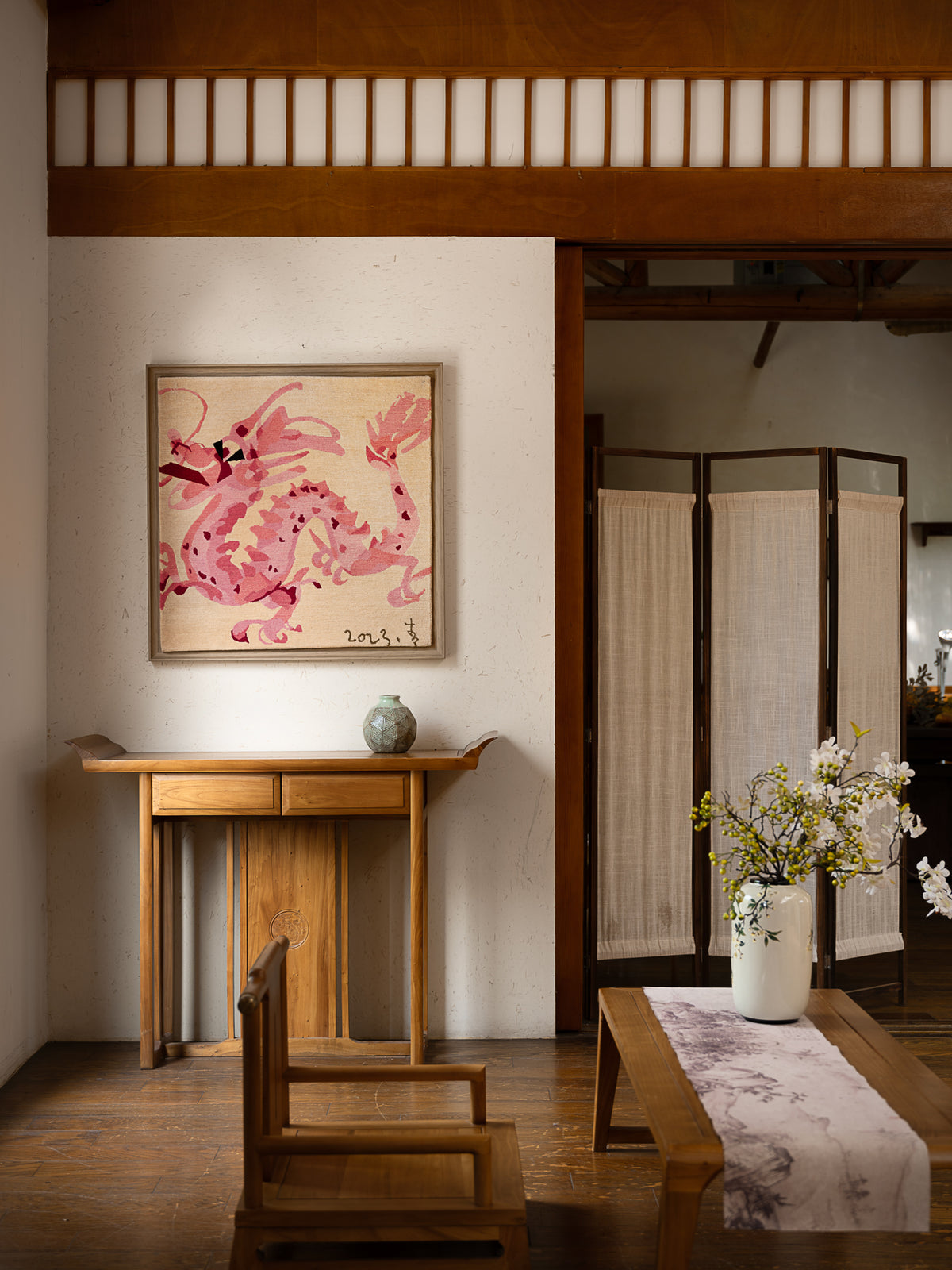 Hand‑Woven Tibetan Wool Rug