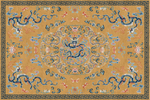 Handwoven Wool Kang Rug – Imperial Nine Dragon Bat & Wan Symbol Motif, Forbidden City Series