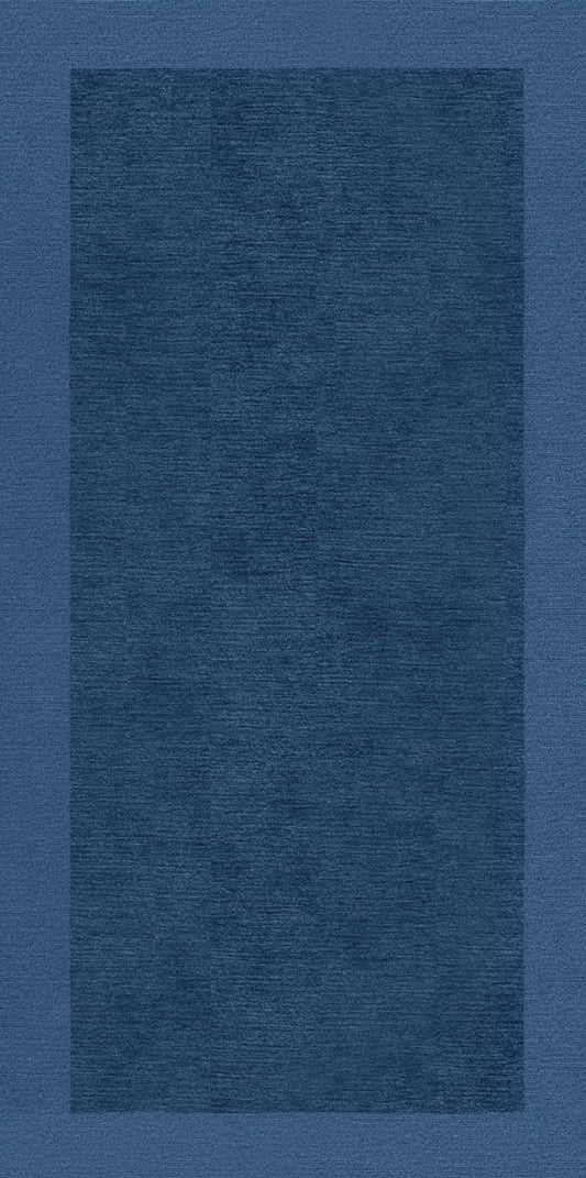 Handmade Wool Tibetan Rug with Blue‑Hued Pattern