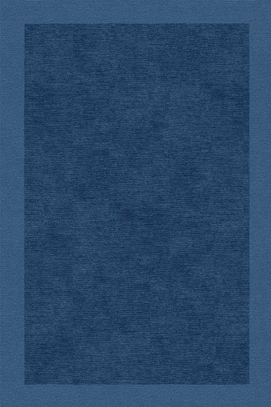 Handmade Wool Tibetan Rug with Blue‑Hued Pattern