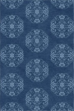Handmade Wool Tibetan Rug with Ornate Splendid Brocade Pattern