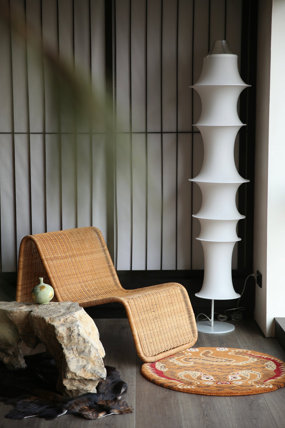 Handwoven Wool Tibetan Rug