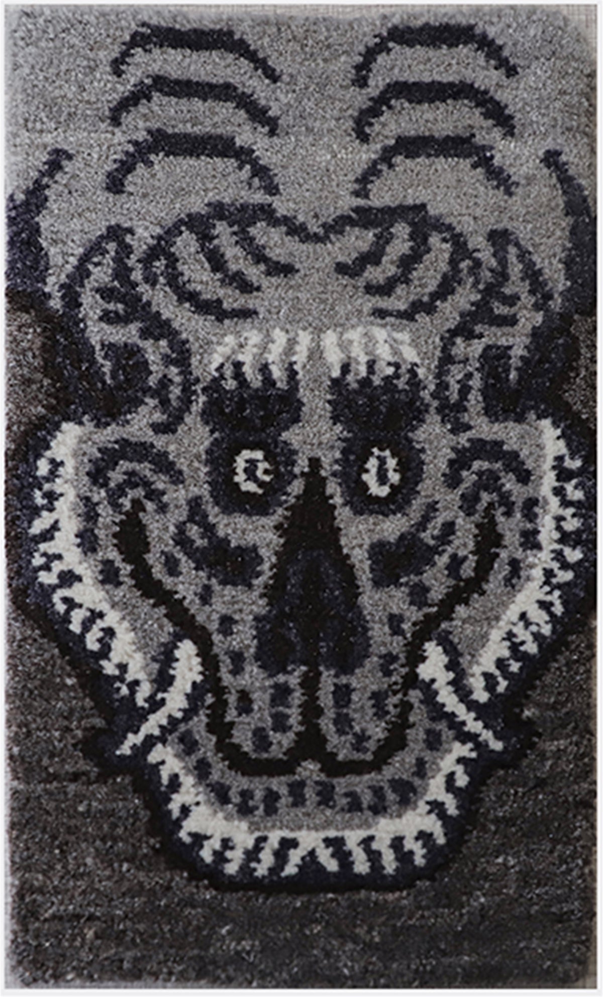 Handmade Wool Tibetan Coaster with Tiger Tea Talisman Pattern