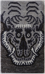 Handmade Wool Tibetan Coaster with Tiger Tea Talisman Pattern