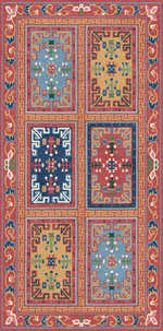 Handwoven Wool Tibetan Rug - Tibetan cabinet