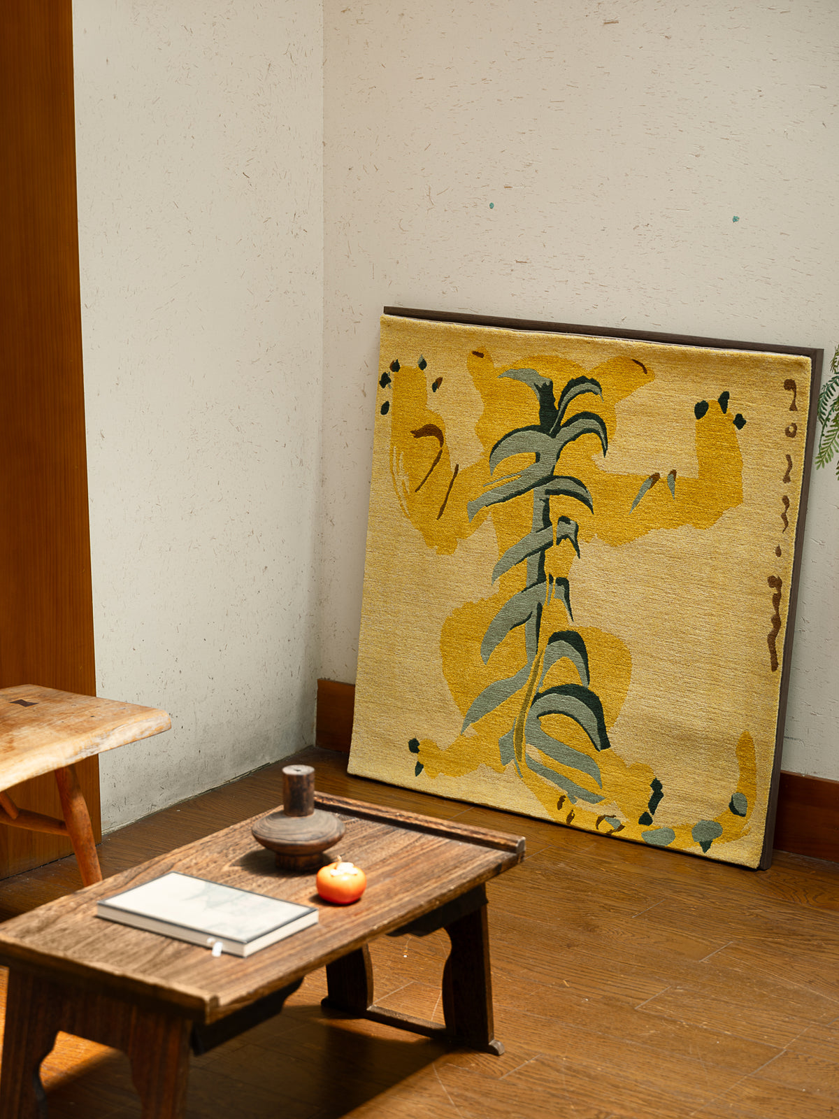 Hand‑Woven Tibetan Wool Rug, Tiger Motif