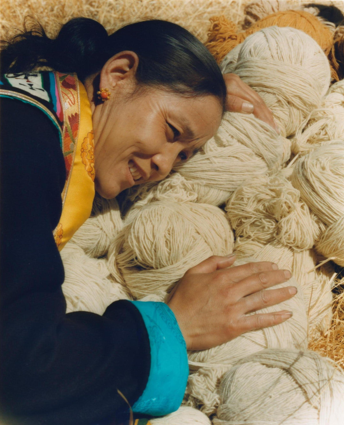 Handwoven Wool Tibetan Rug